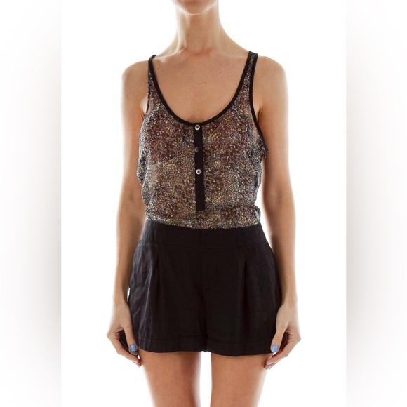 Free People Sheer Top Romper - Picture 1 of 6